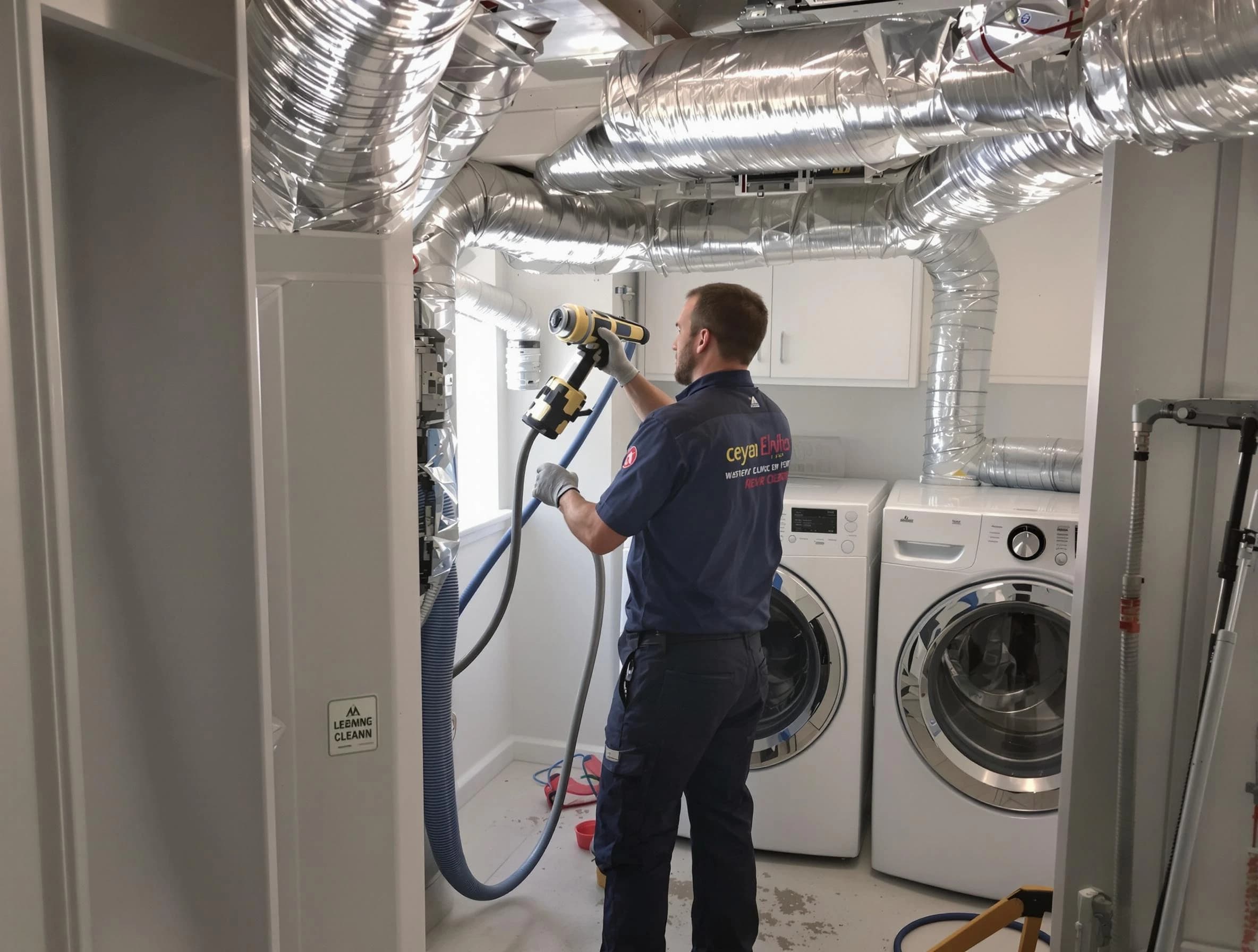 The Village Dryer Vent Cleaning specialist using advanced equipment for thorough duct cleaning in The Village