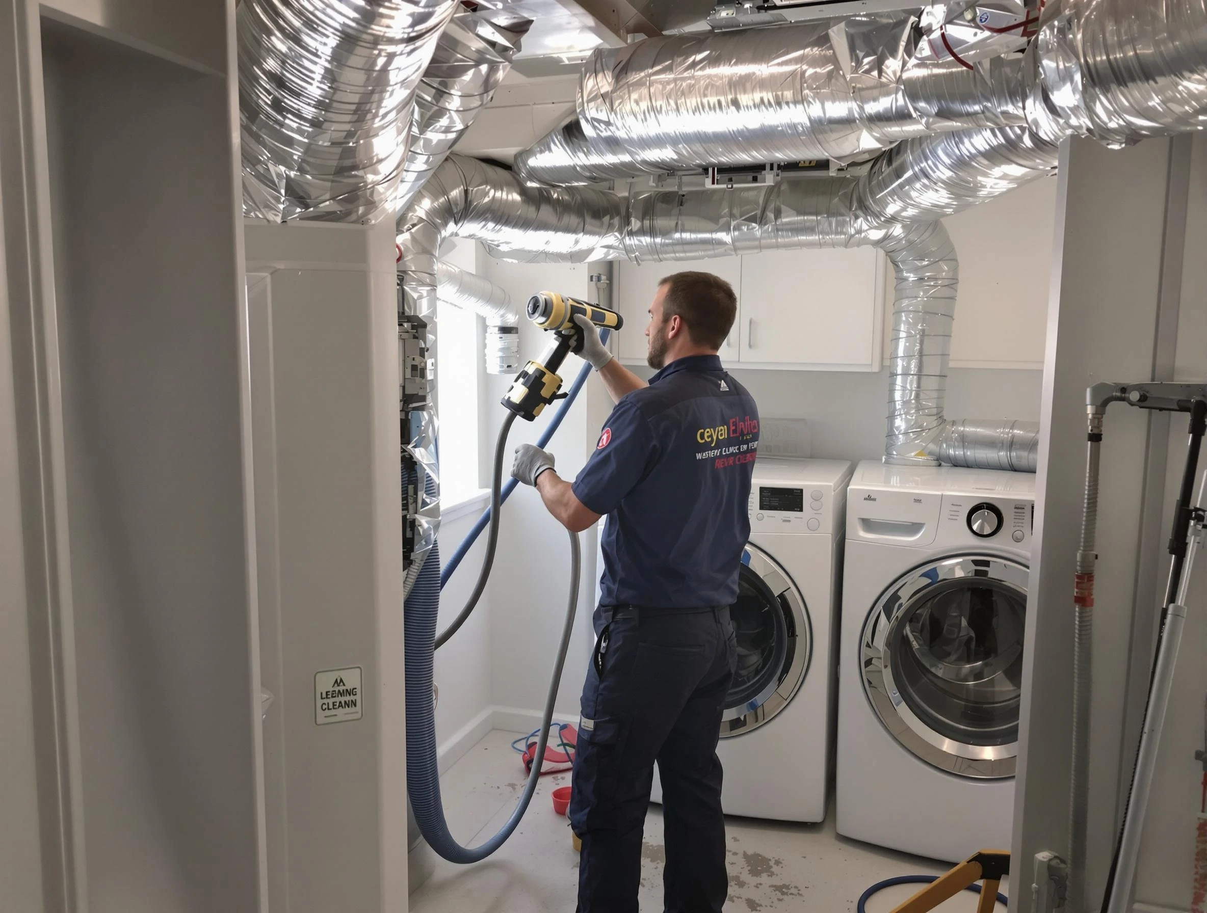 The Village Dryer Vent Cleaning specialist using advanced equipment for thorough duct cleaning in The Village